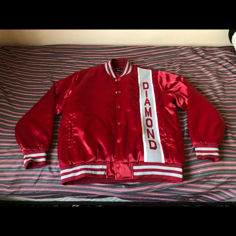 Red Diamond Varsity Jacket